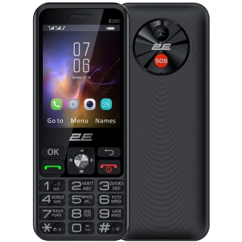 Купити Мобільний телефон 2E E280 2025 Black (694743656220) - фото 1