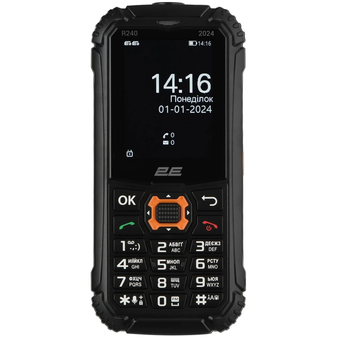 Купити Мобільний телефон 2E R240 2025 Black (694743657623) - фото 1