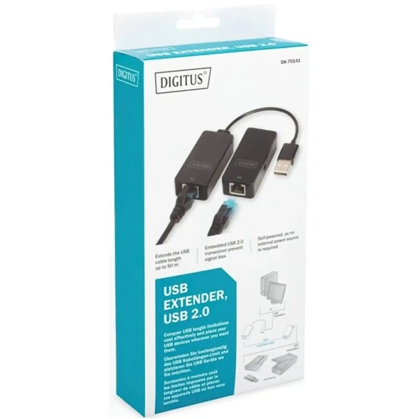 Купити Кабель DIGITUS USB 2.0 - UTP Cat5, 50 m (DA-70141) - фото 3