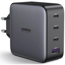 Купити Зарядний пристрій Ugreen CD226 4xUSB 100W GaN (3хUSB-C+USB-A) Grey (15337) - фото 1