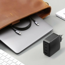 Купити Зарядний пристрій Ugreen CD226 4xUSB 100W GaN (3хUSB-C+USB-A) Grey (15337) - фото 2