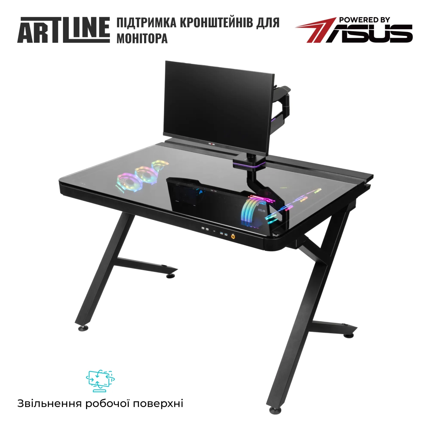 Купить Компьютер в столе ARTLINE Overlord DESK Windows 11 Pro (DESKv21Win) - фото 9