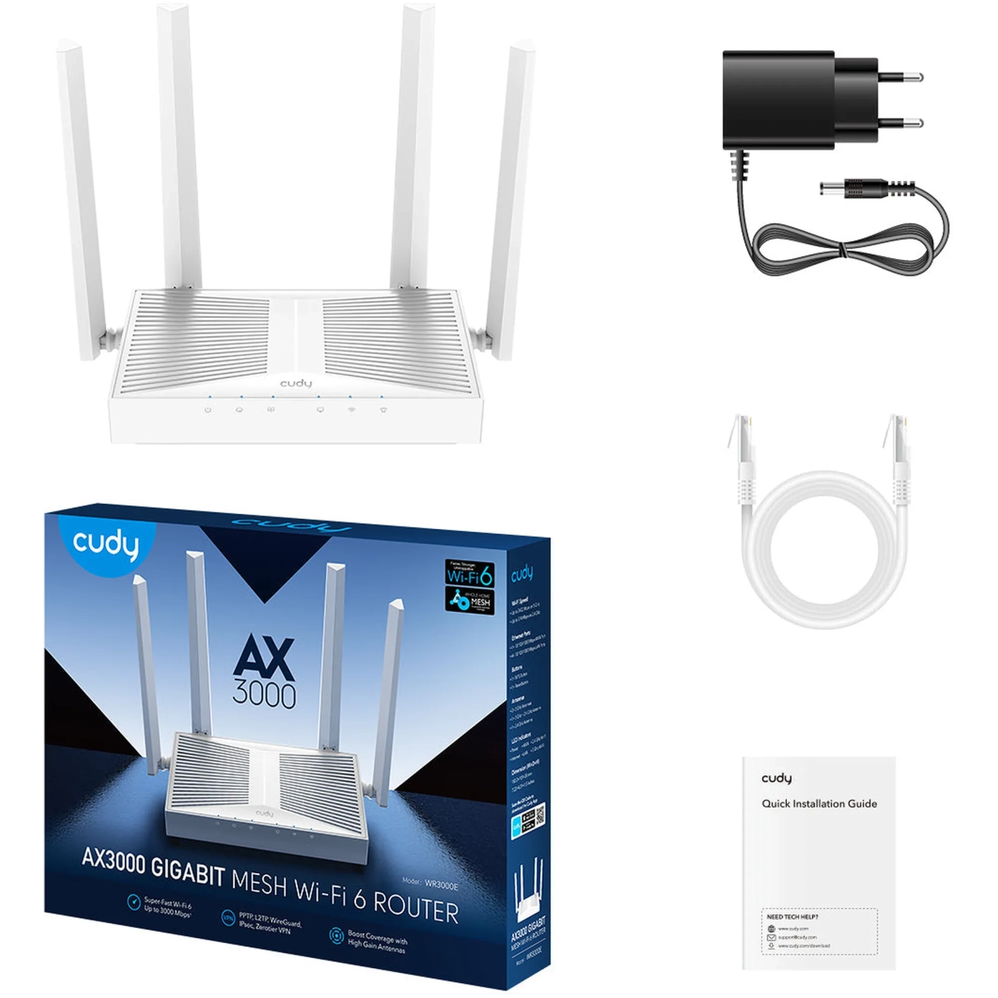 Купити Маршрутизатор Cudy WR3000E - фото 3