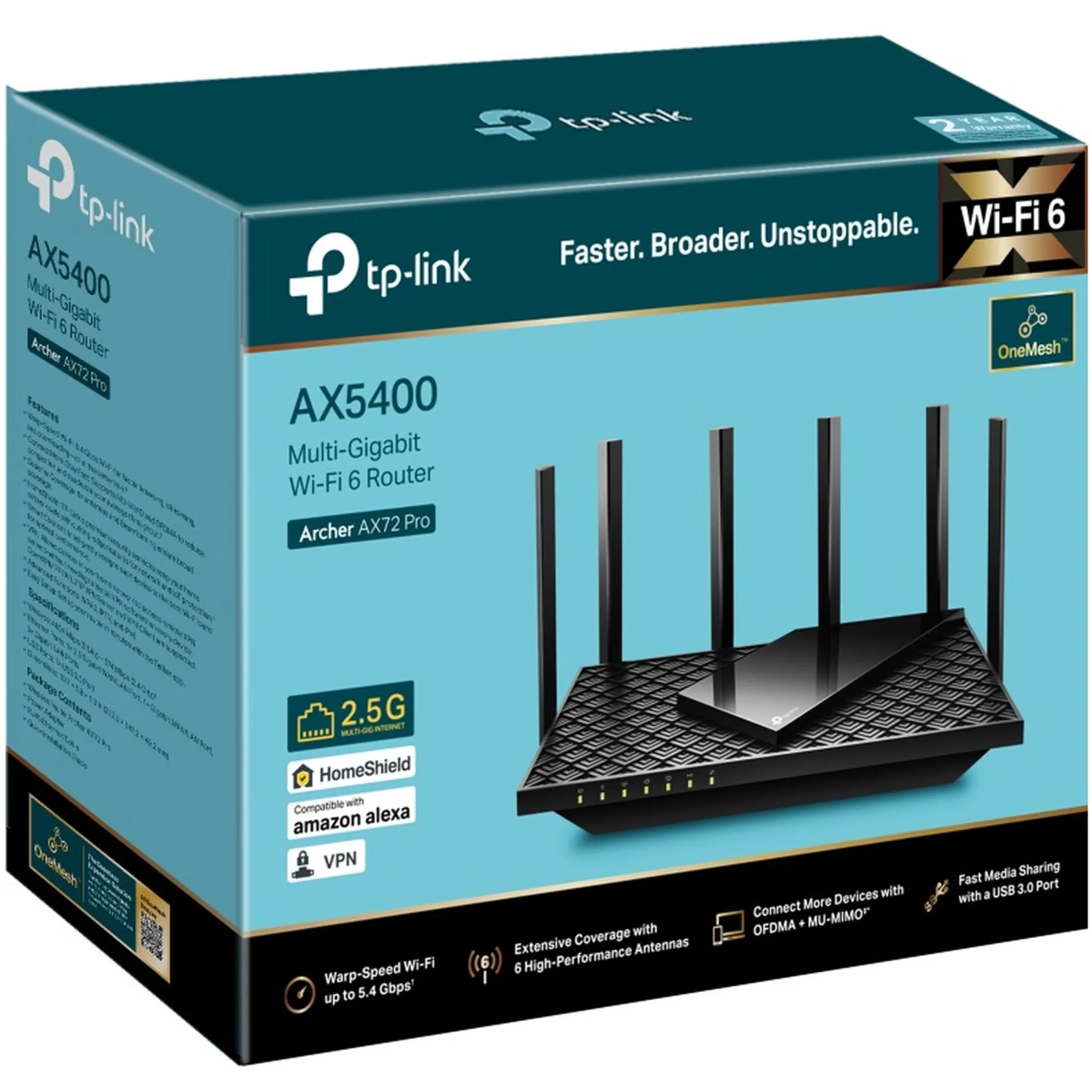 Купити Маршрутизатор TP-LINK Archer AX72 Pro (ARCHER-AX72_PRO) - фото 2