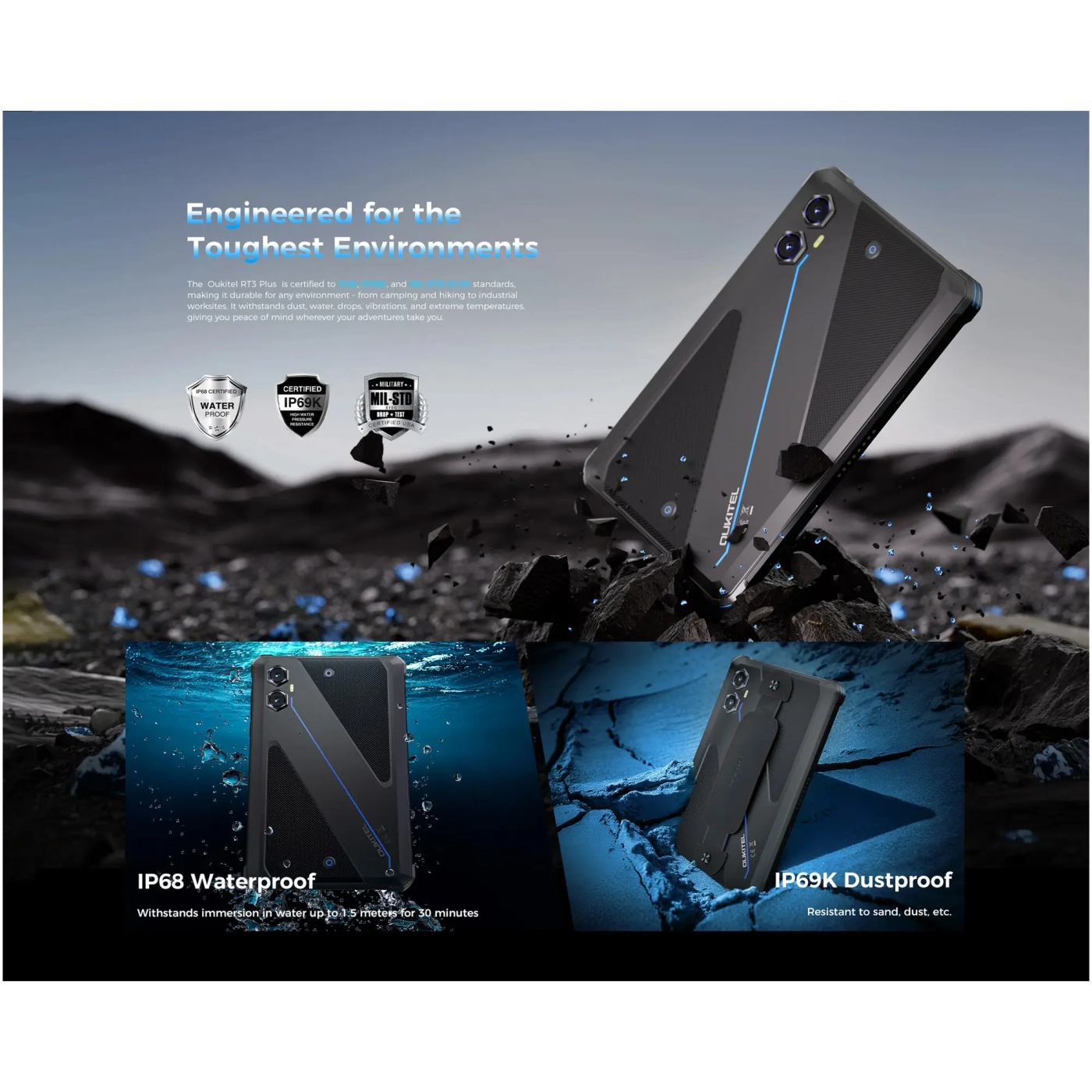 Купить Планшет Oukitel RT3 Plus 4/128GB Black (RT3Plus_Black) - фото 3