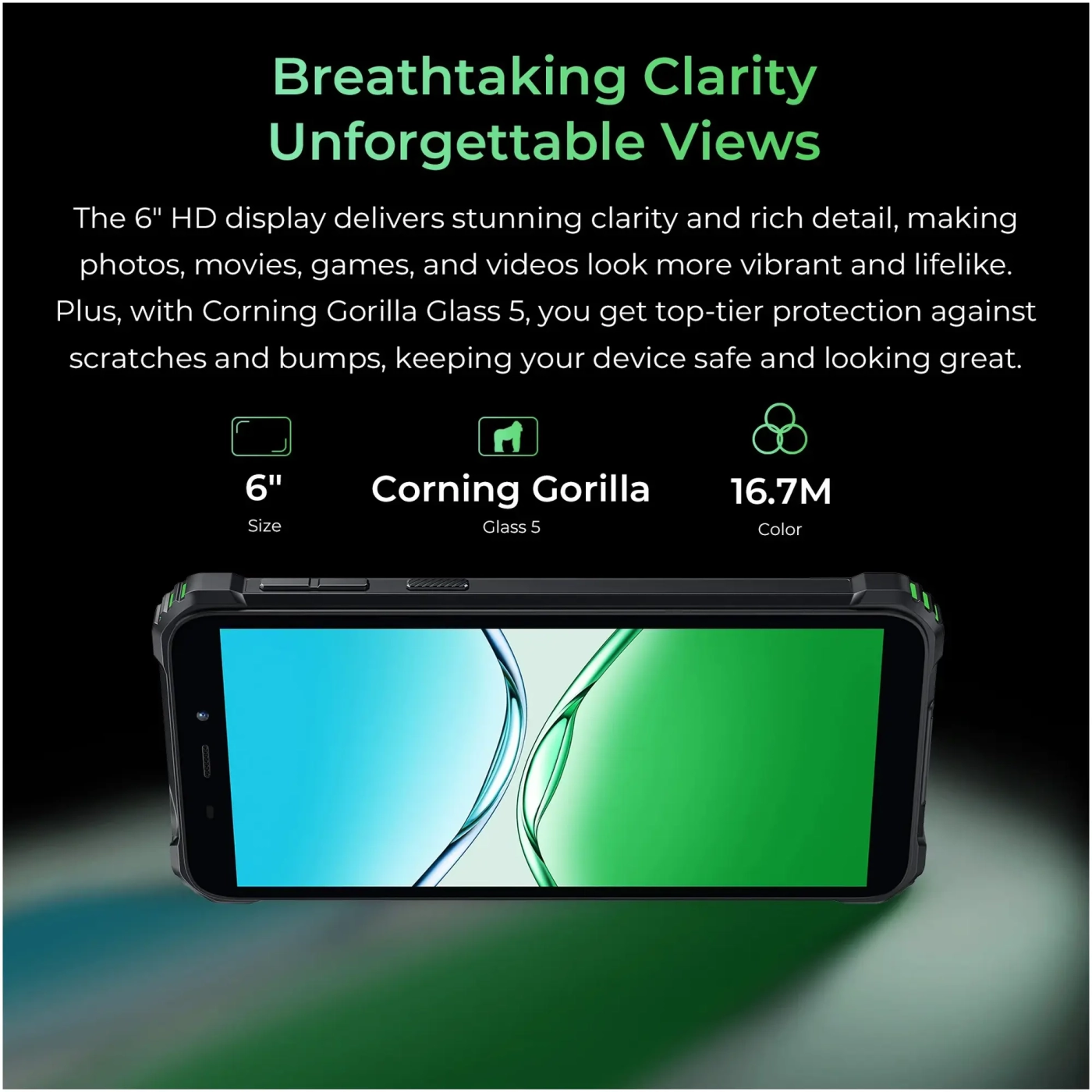 Купити Смартфон Oukitel G5 4/128GB Green (G5_GN) - фото 13