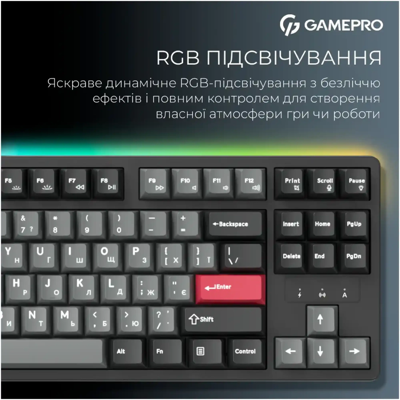 Купити Клавіатура GamePro Asgard Ragnar Black (MK285BK) - фото 16