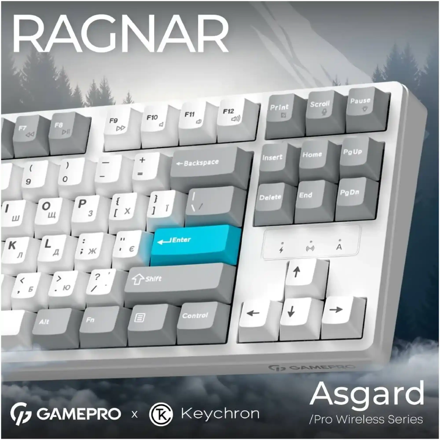 Купити Клавіатура GamePro Asgard Ragnar White (MK285WH) - фото 5