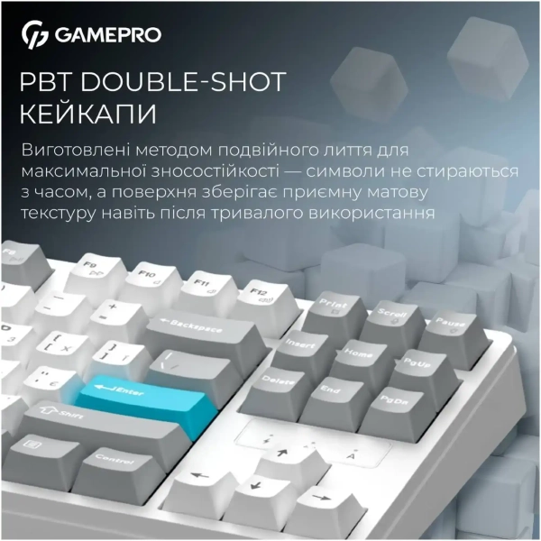 Купити Клавіатура GamePro Asgard Ragnar White (MK285WH) - фото 12