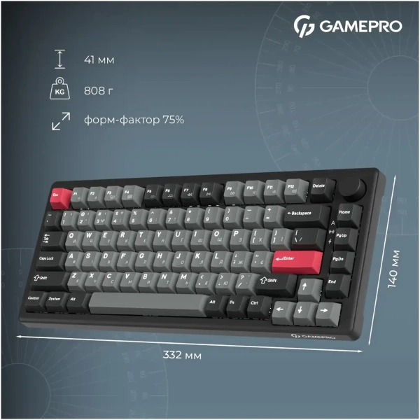 Купити Клавіатура GamePro Asgard Yord Black (MK266BK) - фото 15