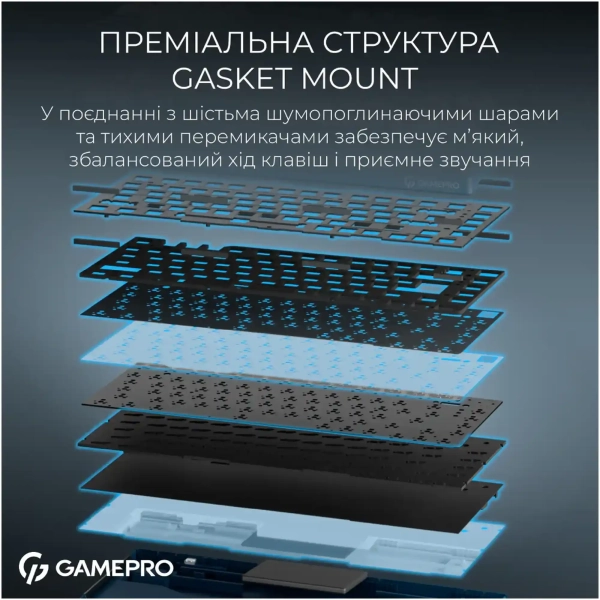 Купити Клавіатура GamePro Asgard Yord Blue (MK266BL) - фото 9
