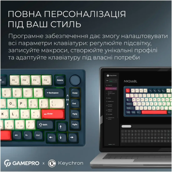 Купити Клавіатура GamePro Asgard Yord Blue (MK266BL) - фото 11