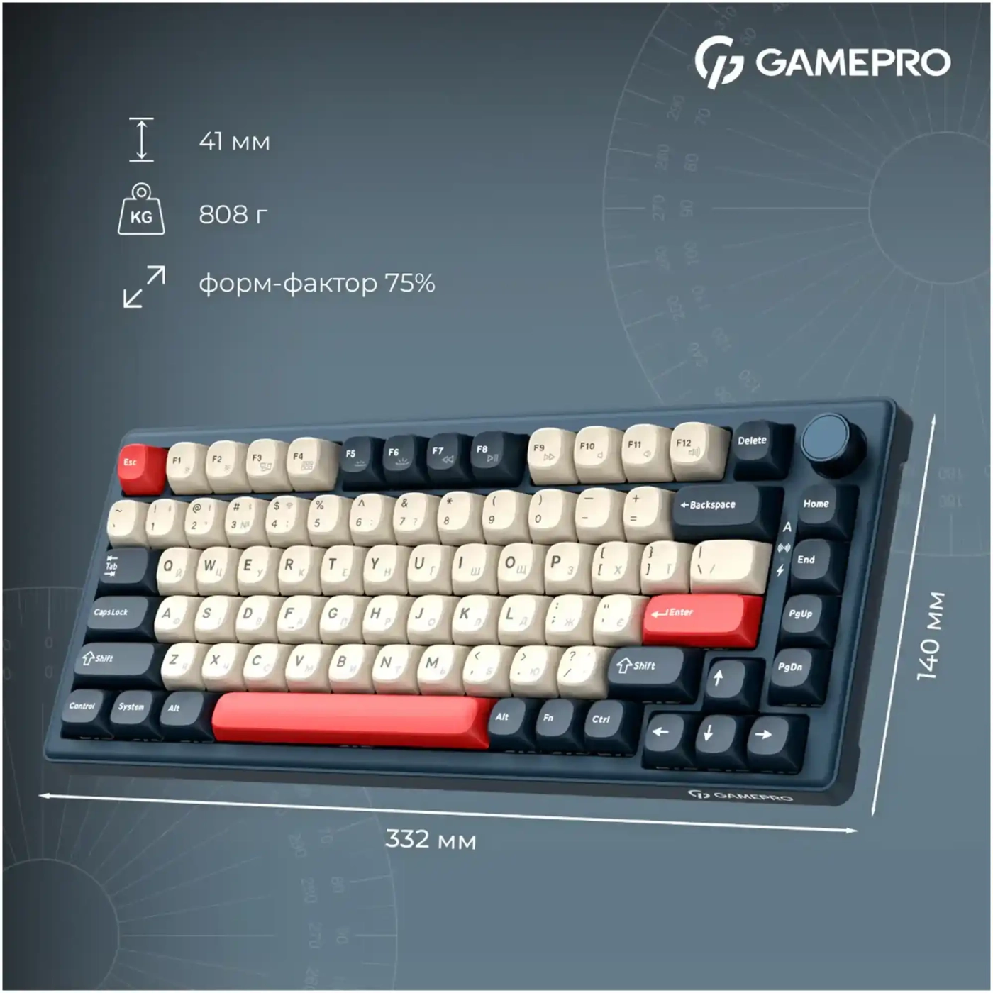 Купити Клавіатура GamePro Asgard Yord Blue (MK266BL) - фото 17