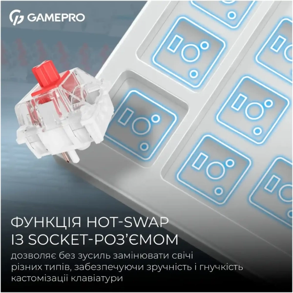 Купити Клавіатура GamePro Asgard Yord White (MK266WH) - фото 9