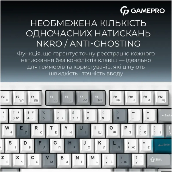 Купити Клавіатура GamePro Asgard Yord White (MK266WH) - фото 15