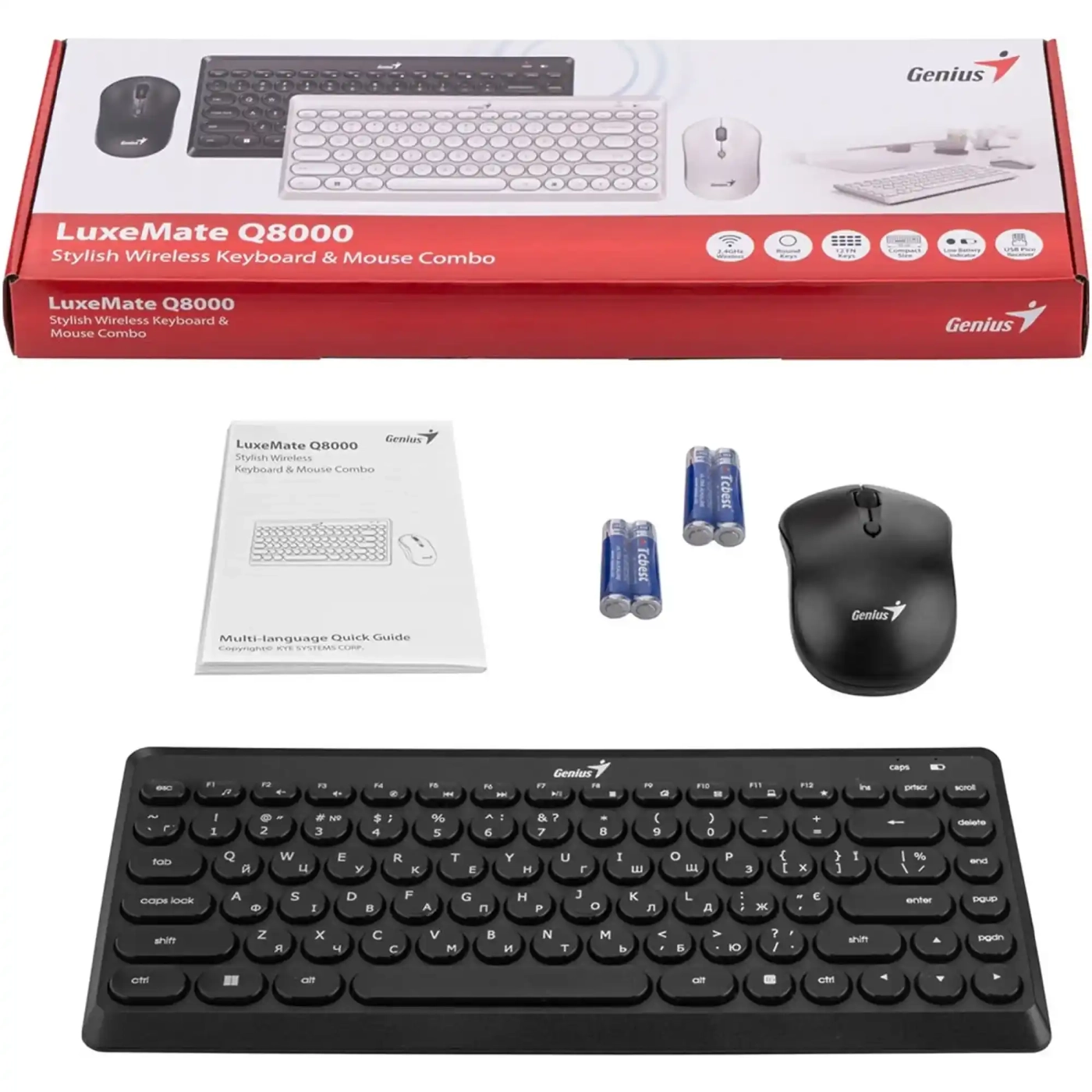 Купить Клавиатура Genius LuxeMate Q-8000 Wireless Black (31340013414) - фото 13