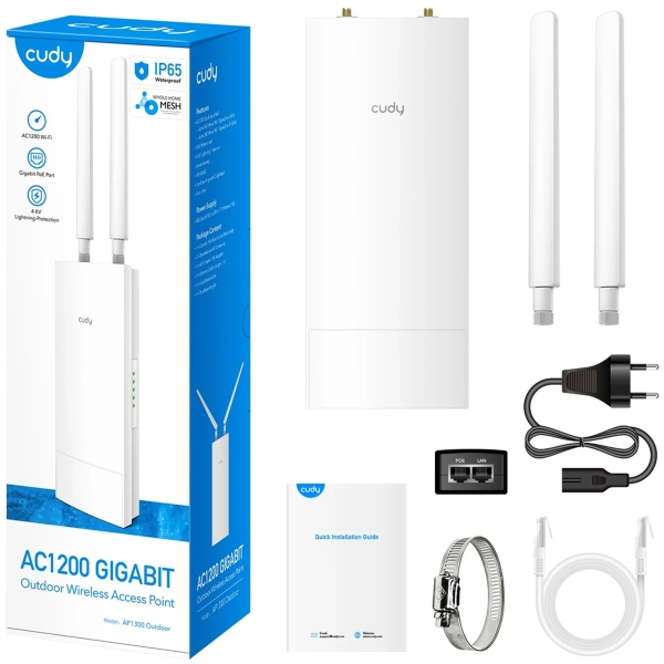Купити Точка доступу Wi-Fi Cudy AP1300 Outdoor - фото 5