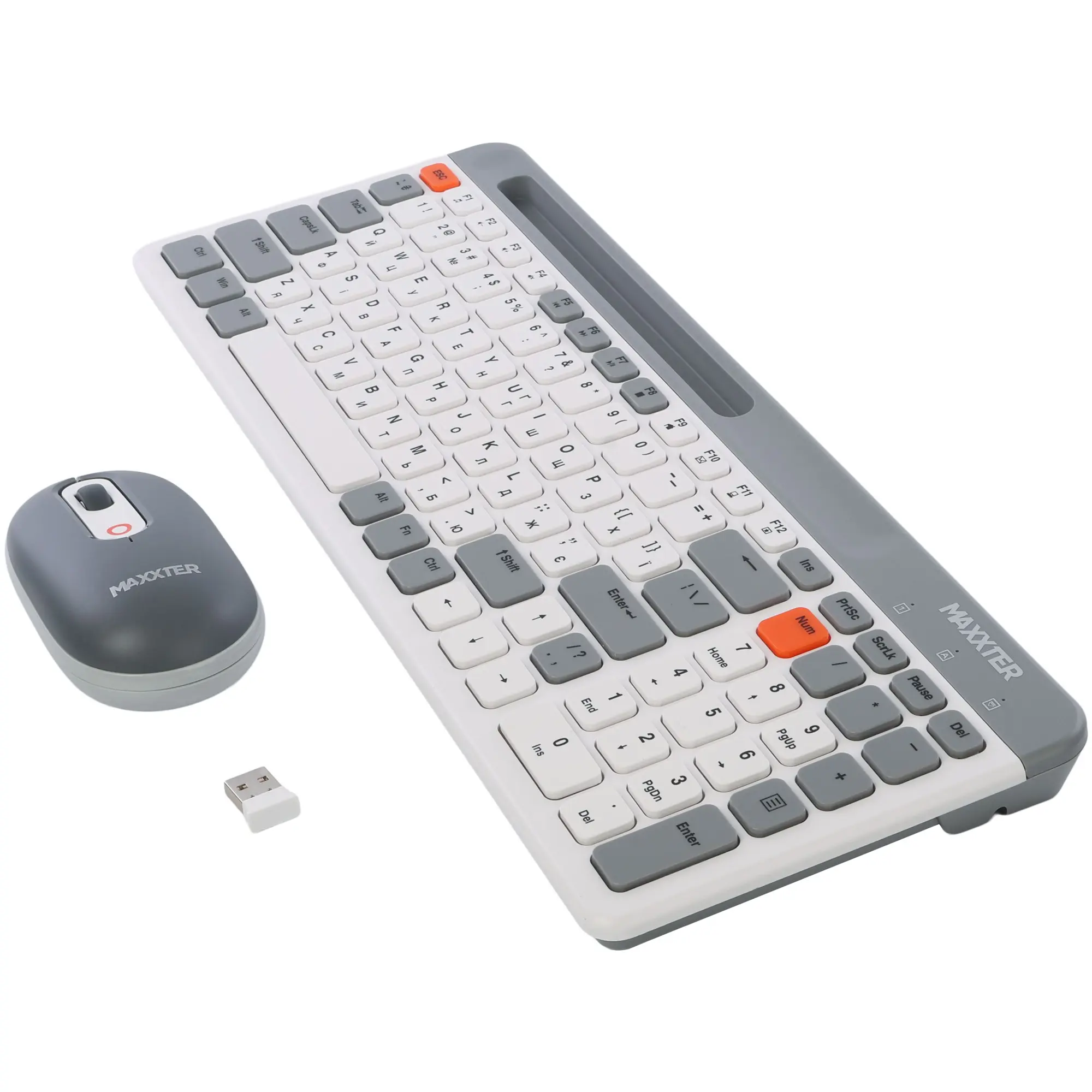 Купить Комплект клавиатура и мышь Maxxter KMS-WCM-03G-UA - фото 3