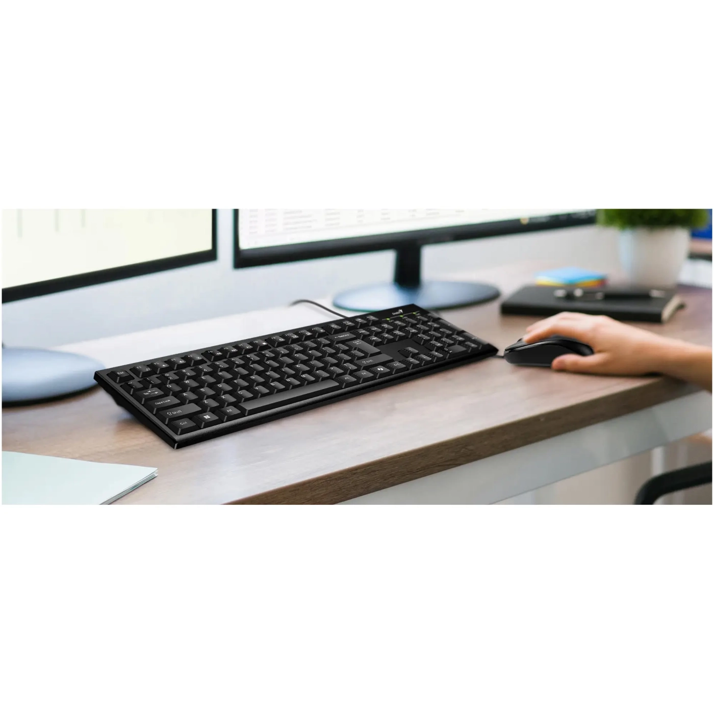 Купить Комплект клавиатура и мышь Genius KM-100SE Black (31330009410) - фото 6