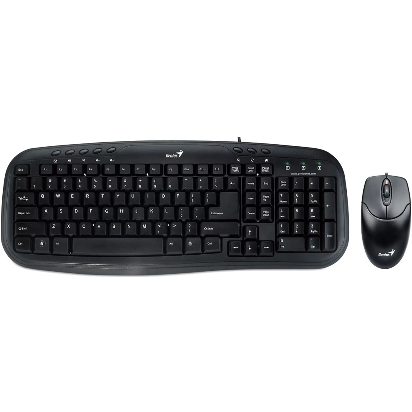 Купити Комплект клавіатура та мишка Genius KM-200 UA Black (31330003410) - фото 1