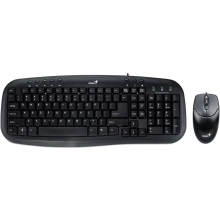 Купити Комплект клавіатура та мишка Genius KM-200 UA Black (31330003410) - фото 1