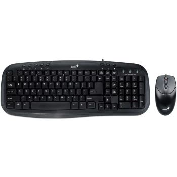 Купити Комплект клавіатура та мишка Genius KM-200 UA Black (31330003410) - фото 1