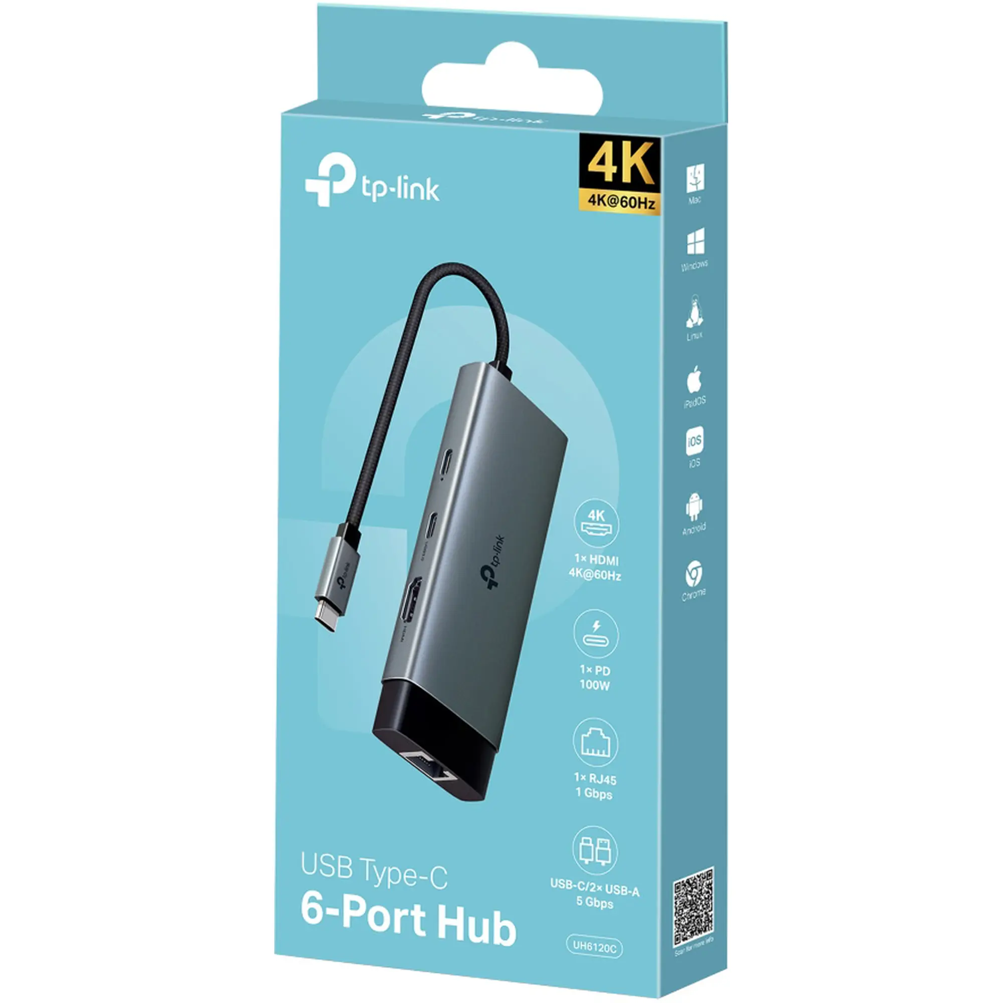 Купити USB-хаб TP-LINK UH6120C - фото 4