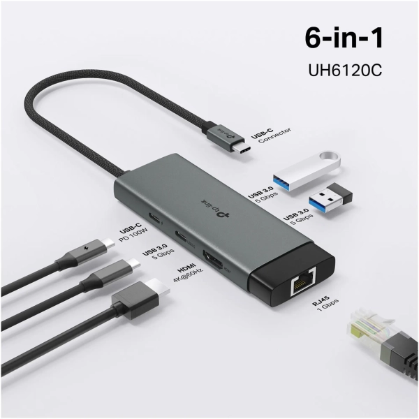 Купити USB-хаб TP-LINK UH6120C - фото 5