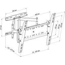 Купить Крепление для телевизора (кронштейн) KSL Simpler 49ET Black - фото 8
