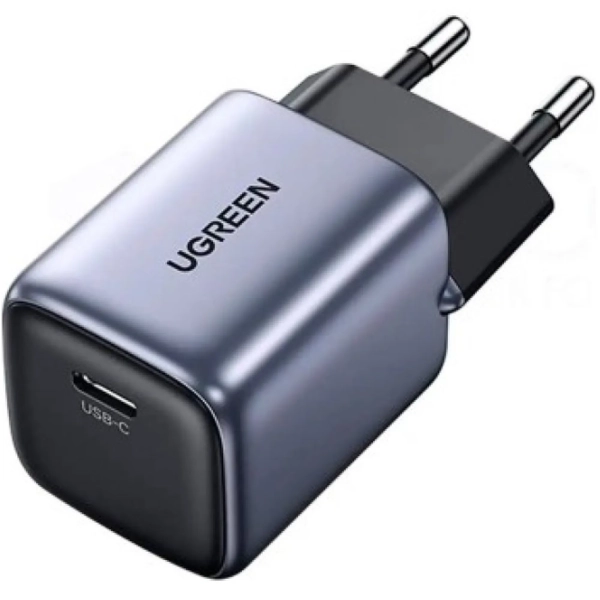 Купити Зарядний пристрій UGREEN CD319 Nexode USB-C 30W PD GaN Space Gray + кабель 60W 1m (25257) - фото 3