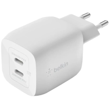 Купити Зарядний пристрій Belkin 45W BoostCharge Pro Dual USB-С GAN PD PPS White (WCH011VFWH) - фото 2
