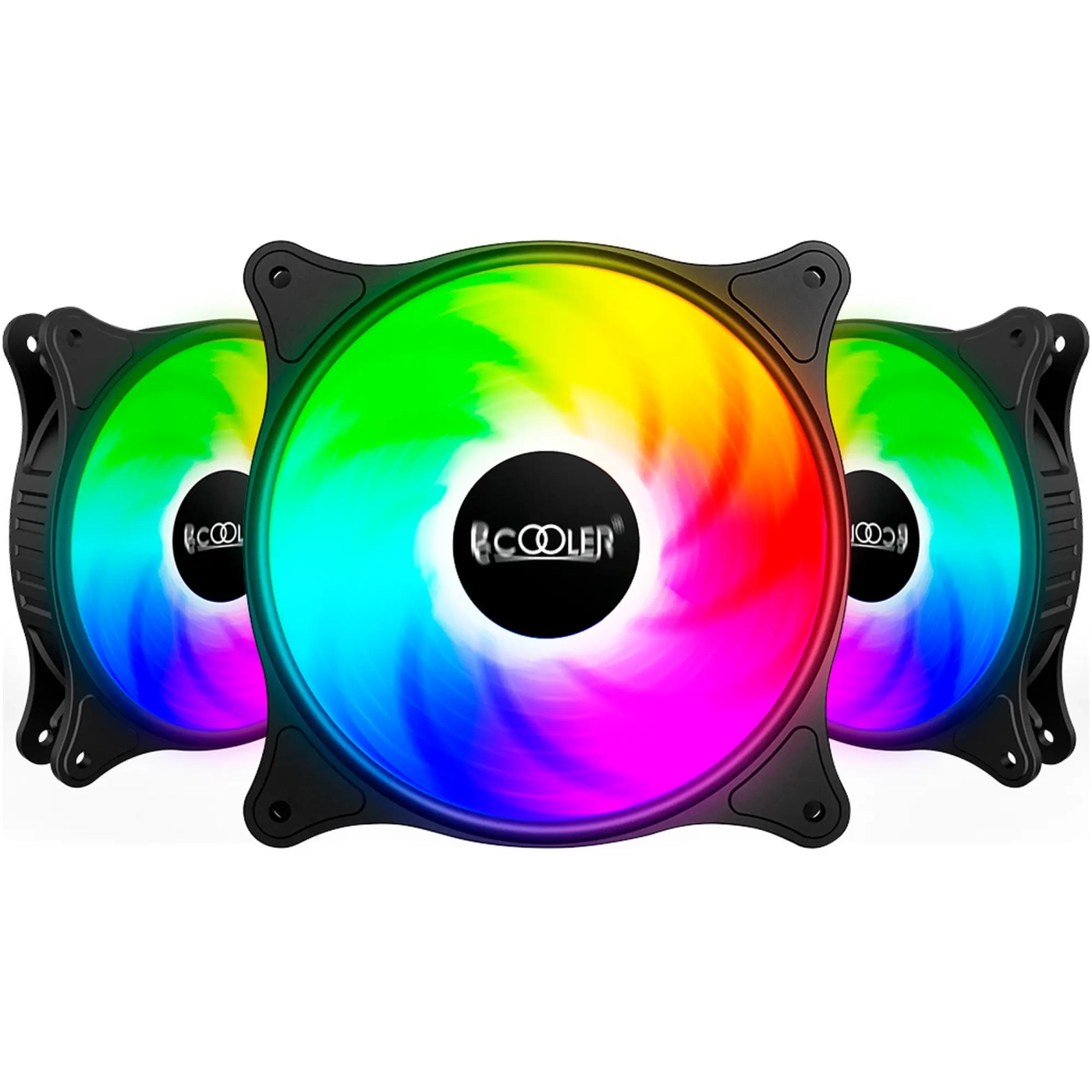 Купити Вентилятор PCCOOLER FX 120 ARGB Black 3-Pack (FX 120 ARGB BK 3in1) - фото 1
