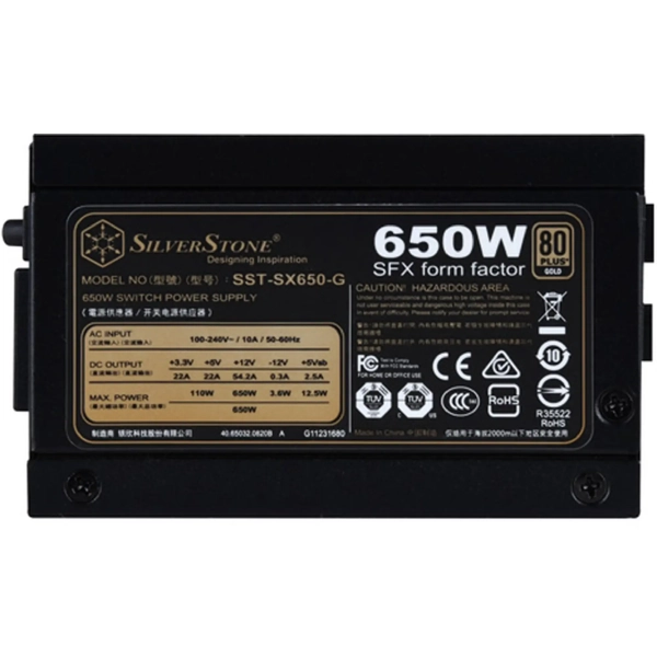 Купити Блок живлення SilverStone 650W Strider (SST-SX650-G) - фото 6