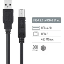 Купить Кабель ColorWay USB 2.0 AM to BM Print Cable 2 м Black (CW-CBUB072-BK) - фото 9