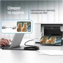 Купить Кабель ColorWay USB 2.0 AM to BM Print Cable 3 м Black (CW-CBUB073-BK) - фото 4