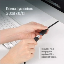 Купить Кабель ColorWay удлинитель USB 3.0 AM/AF 1.8 м Black (CW-CBUF075-BK) - фото 7