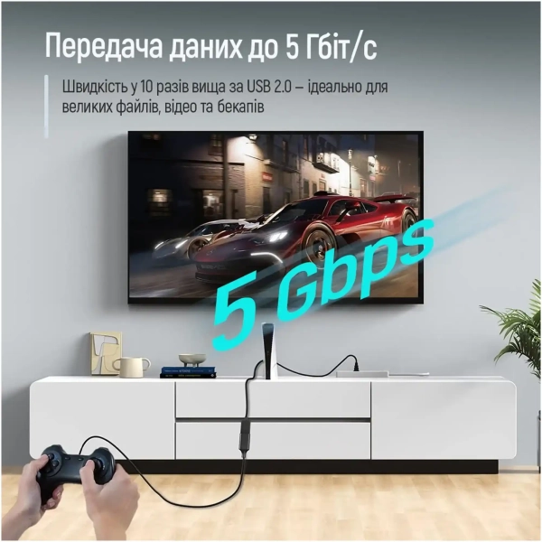 Купить Кабель ColorWay удлинитель USB 3.0 AM/AF 1.8 м Black (CW-CBUF075-BK) - фото 8