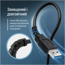 Купить Кабель ColorWay удлинитель USB 3.0 AM/AF 1.8 м Black (CW-CBUF075-BK) - фото 9