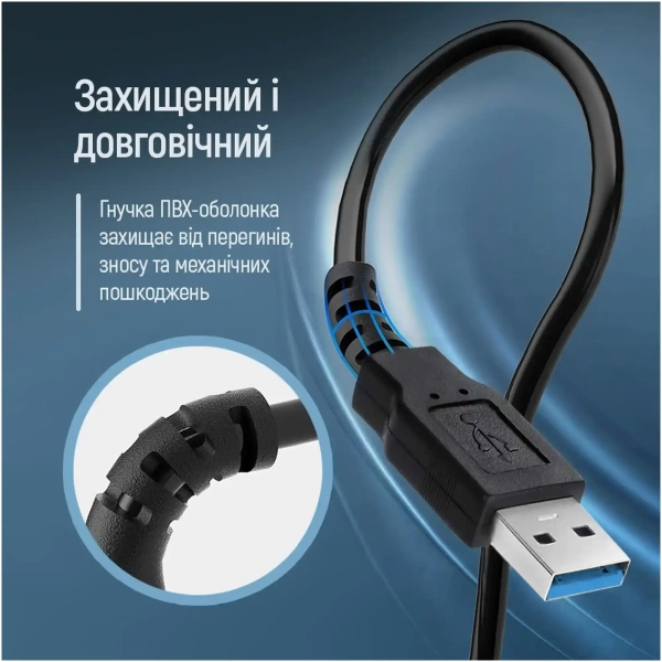 Купить Кабель ColorWay удлинитель USB 3.0 AM/AF 1.8 м Black (CW-CBUF075-BK) - фото 9
