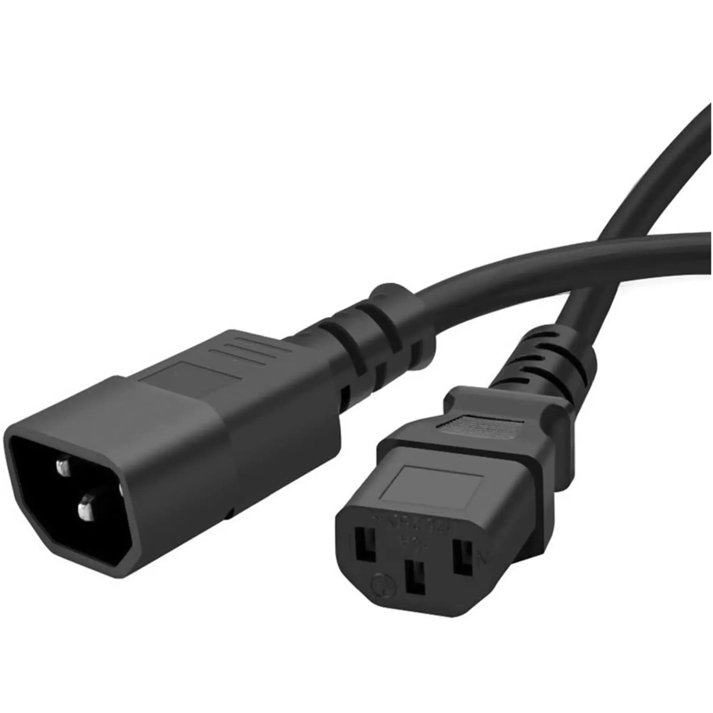 Купити Кабель живлення ColorWay C13 to C14 1.8 м Black (CW-CBP087-BK) - фото 1