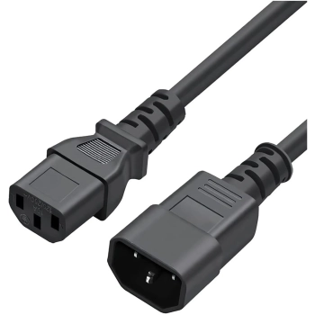 Купити Кабель живлення ColorWay C13 to C14 1.8 м Black (CW-CBP087-BK) - фото 2