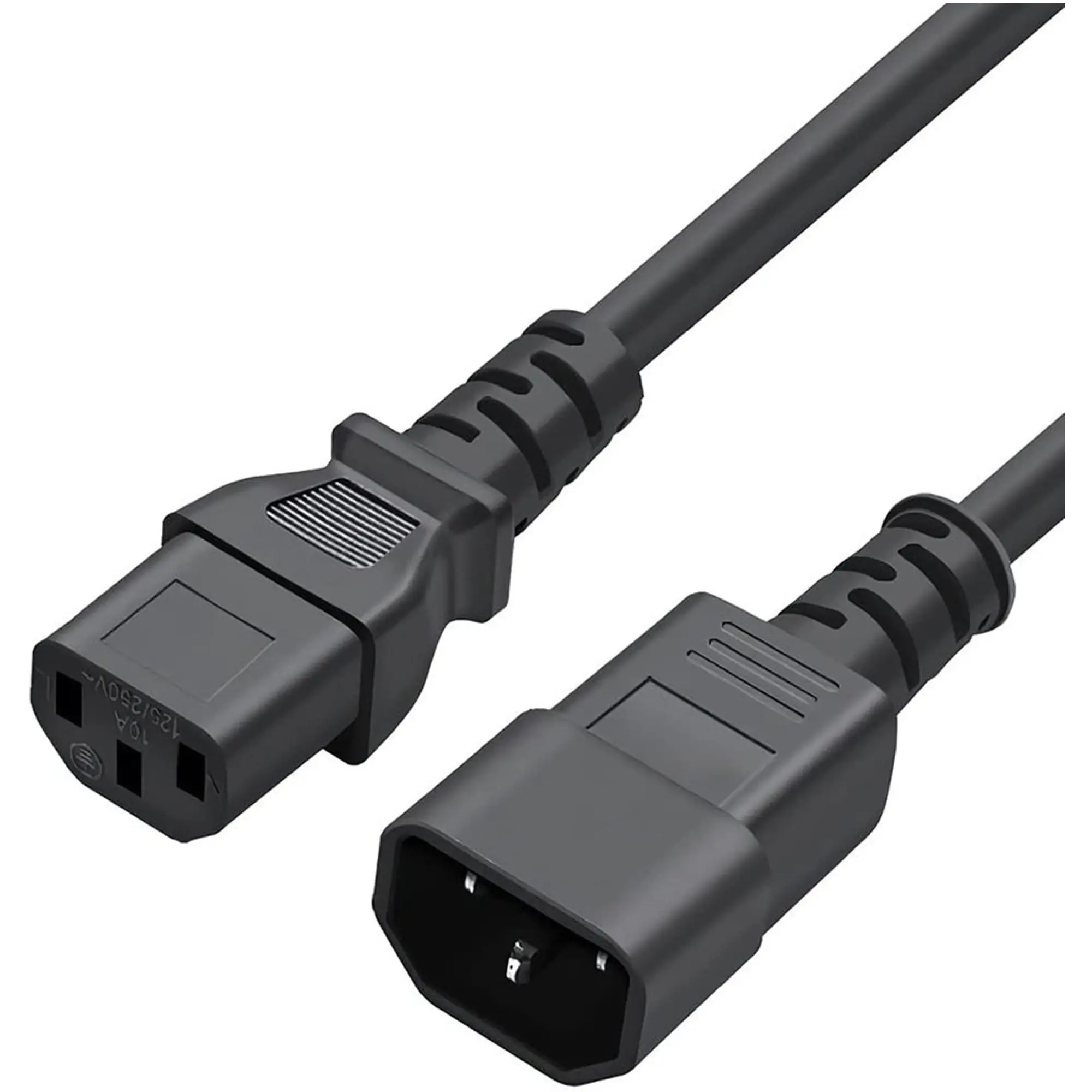 Купити Кабель живлення ColorWay C13 to C14 1.8 м Black (CW-CBP087-BK) - фото 2