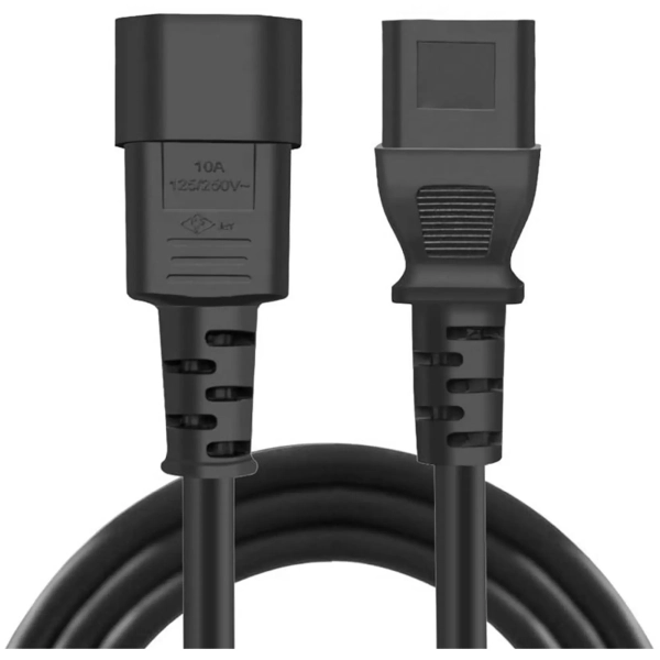 Купити Кабель живлення ColorWay C13 to C14 1.8 м Black (CW-CBP087-BK) - фото 4