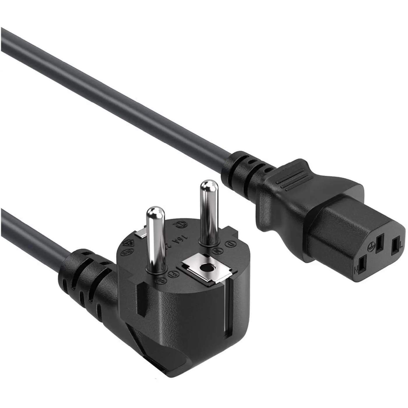 Купити Кабель живлення ColorWay CEE7/7-C13 1.8 м Black (CW-CBP082-BK) - фото 1