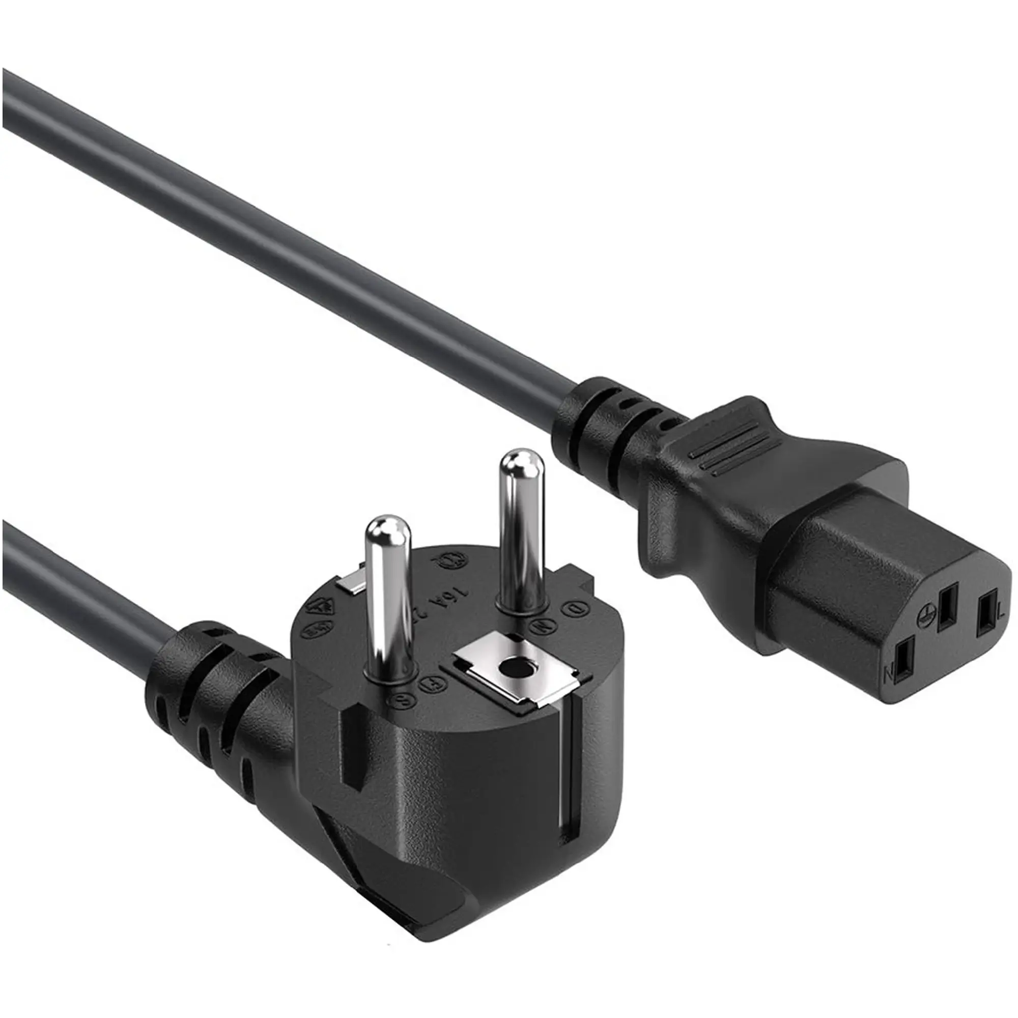 Купити Кабель живлення ColorWay CEE7/7-C13 1.8 м Black (CW-CBP082-BK) - фото 1