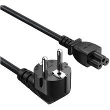 Купити Кабель живлення ColorWay CEE7/7-C5 1 м Black (CW-CBP084-BK) - фото 1