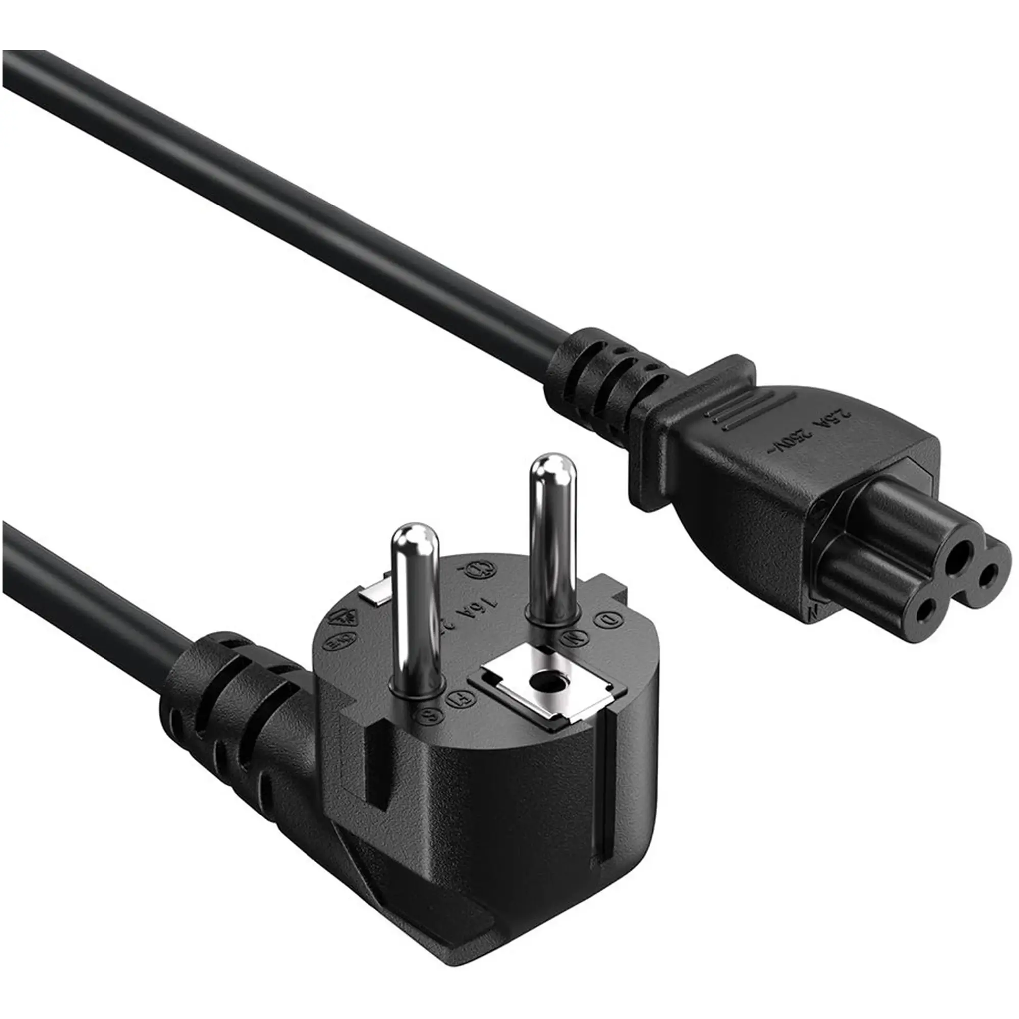 Купити Кабель живлення ColorWay CEE7/7-C5 1.8 м Black (CW-CBP083-BK) - фото 1