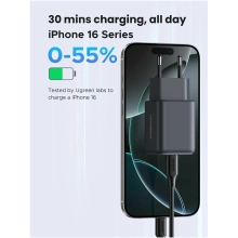 Купити Зарядний пристрій UGREEN X516 USB-C+USB 30W GaN EU Grey (UGR-55539) - фото 6