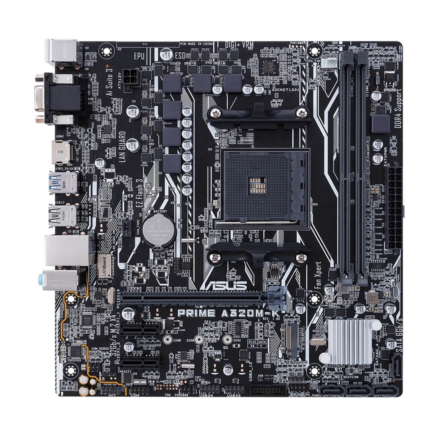 Купити Материнська плата ASUS PRIME A320M-K/CSM - фото 1