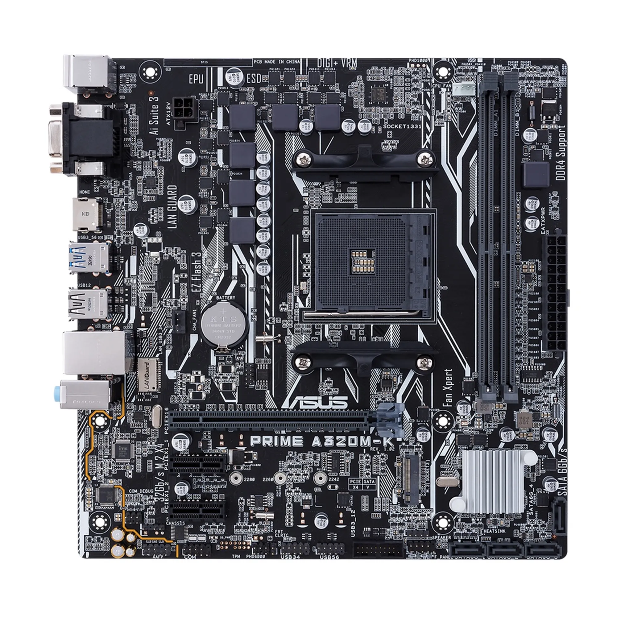 Купити Материнська плата ASUS PRIME A320M-K/CSM - фото 1